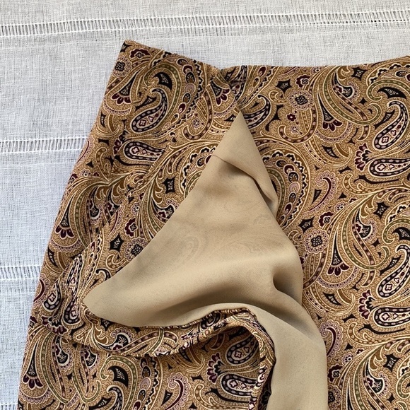 Charter Club paisley wrap mini skirt. - Picture 6 of 13